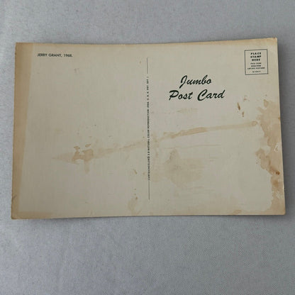 Vintage Indy Racing Postcard Jerry Grant 1968 Indianapolis Motorsport Race