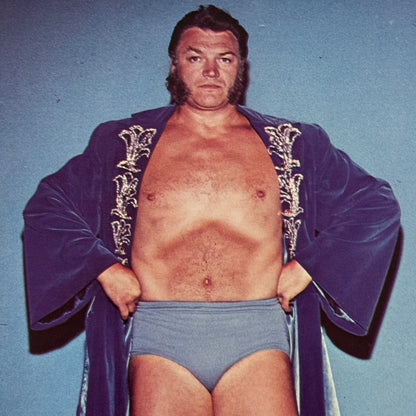 Vintage Wrestling Print Insert Edouard Carpentier Quebec French 1973
