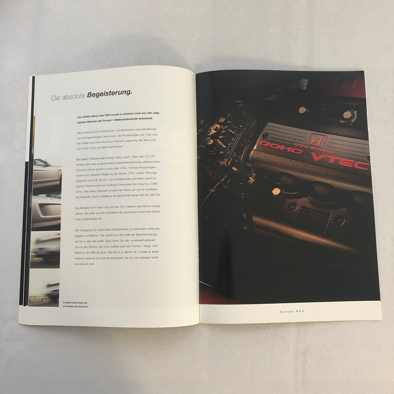 Honda NSX Car Sales Brochure GERMAN Text European Market