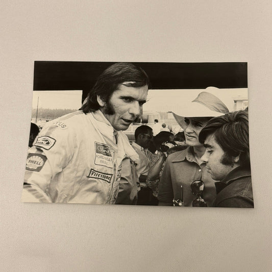 Vintage Racing Photo 1970 German Grand Prix Emerson Fittipaldi Chico Serra