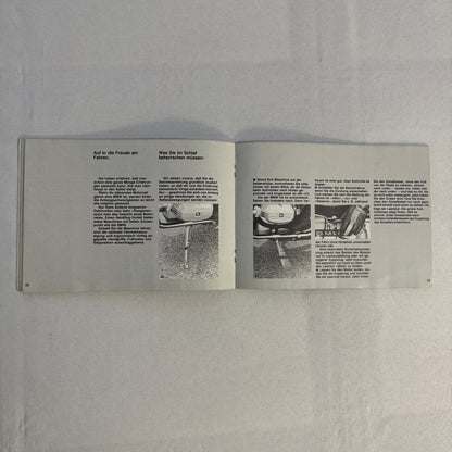 Vintage BMW Motorcycle Brochure Book Practical Driving Theory GERMAN TEXT