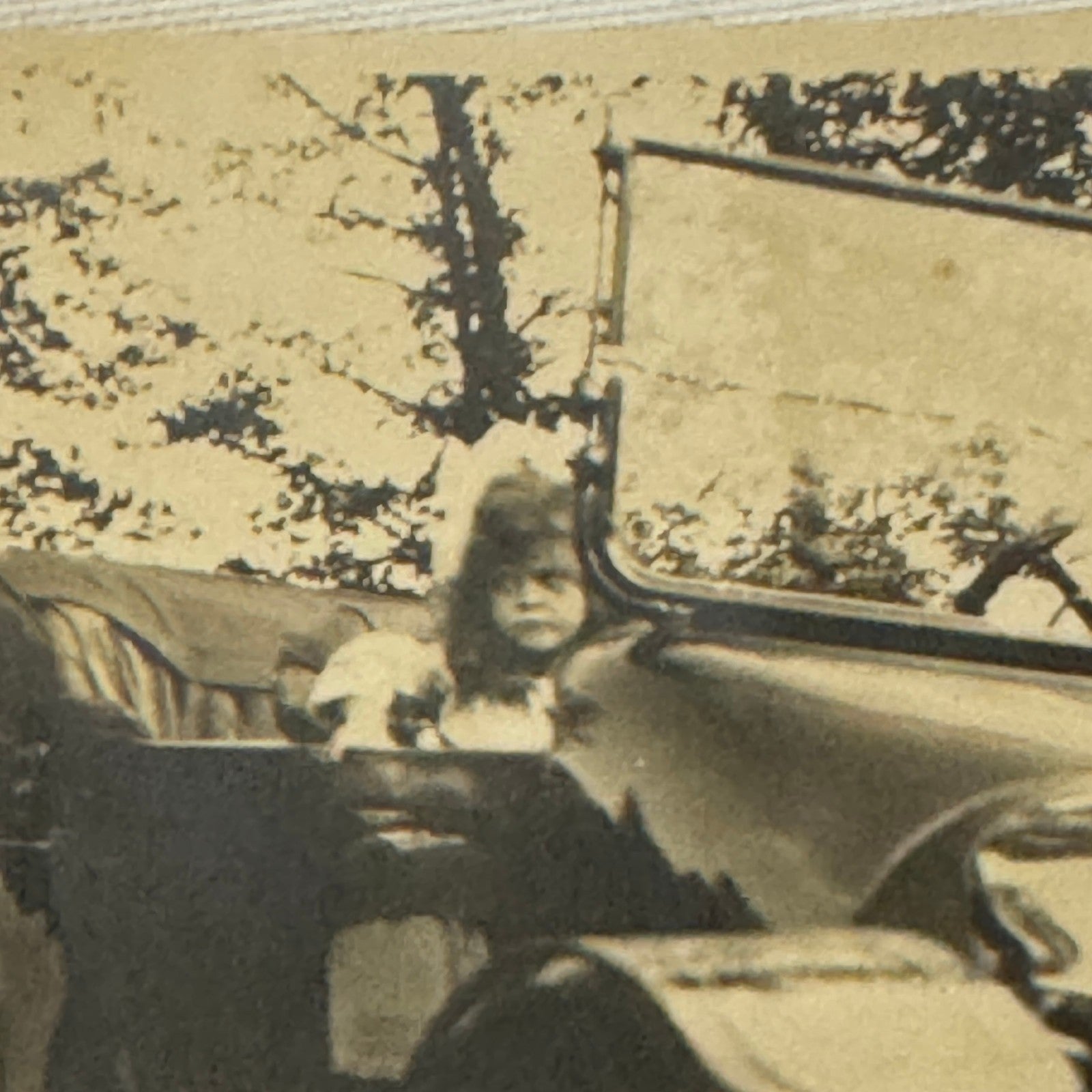 Vintage Automobile Photo Photograph Print Snapshot Antique Car Child Girl