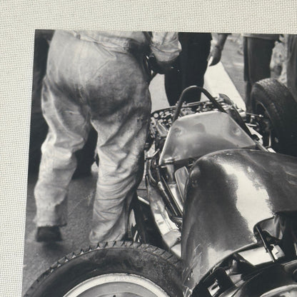 1961 Monaco Grand Prix Innes Ireland Lotus Car Crash Photo Photograph Modern