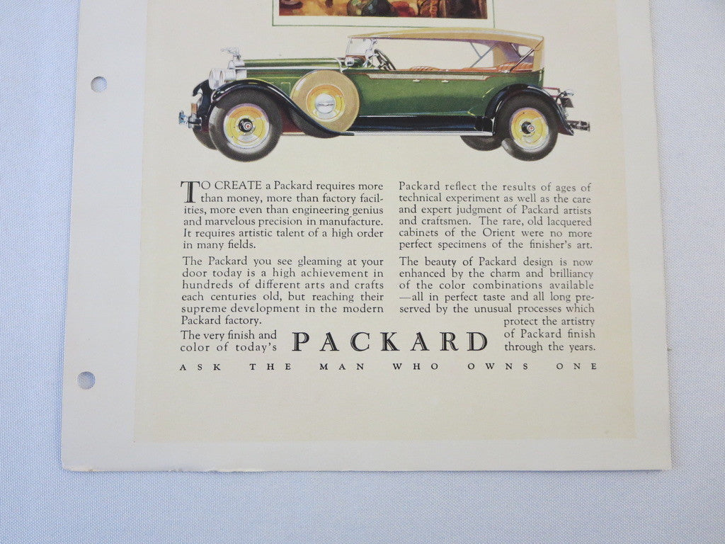 1927 1928 ? Packard Sedan Original Dealer Only Ad Proof - Vintage Advertising 