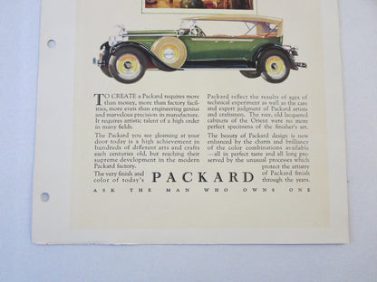 1927 1928 ? Packard Sedan Original Dealer Only Ad Proof - Vintage Advertising 