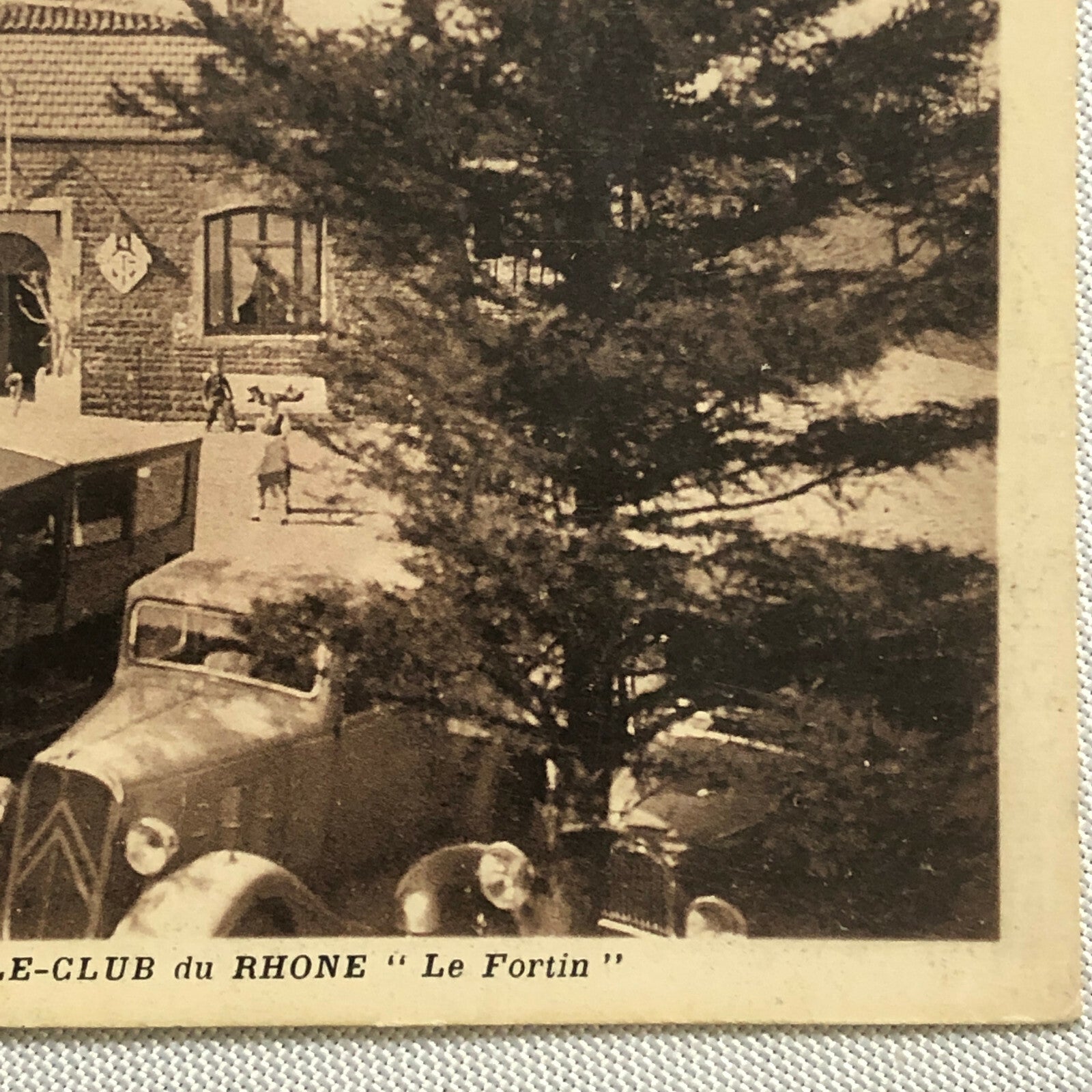 Vintage French Automobile Club du Rhone Postcard Post Card Citroen + 