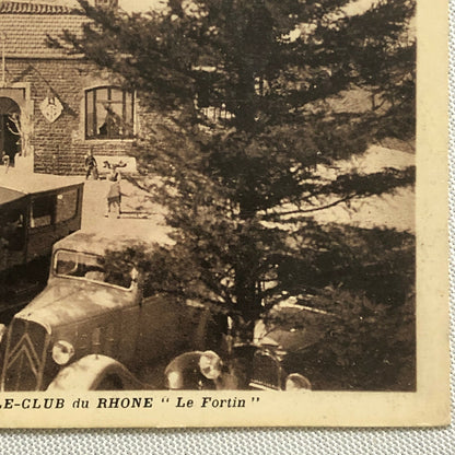 Vintage French Automobile Club du Rhone Postcard Post Card Citroen + 