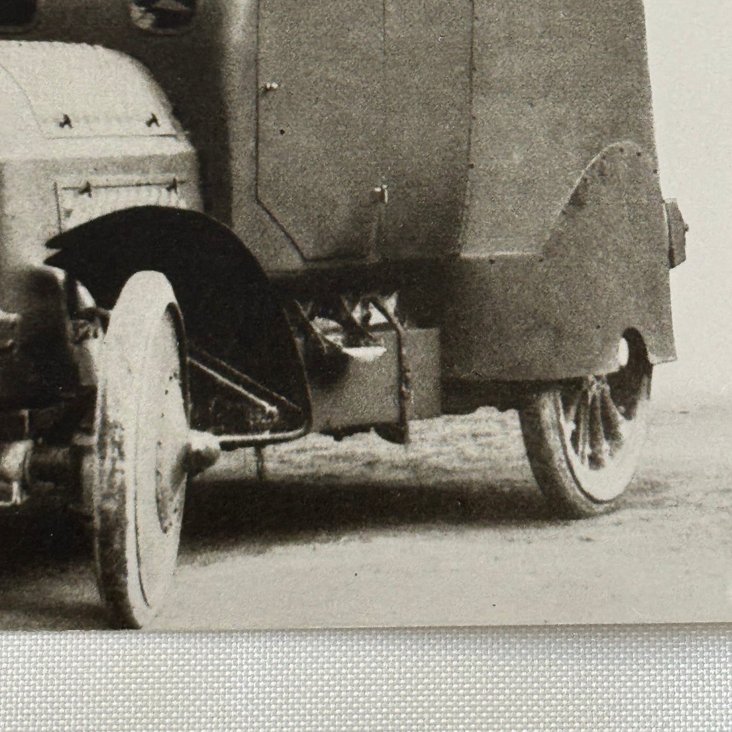 Early Military Tank Vehicle Truck Vintage Image Modern Print
