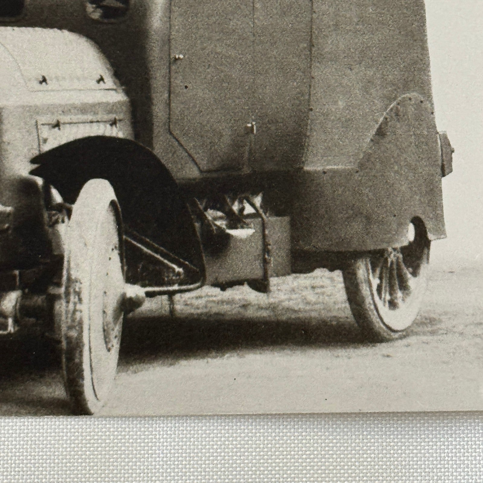 Early Military Tank Vehicle Truck Vintage Image Modern Print
