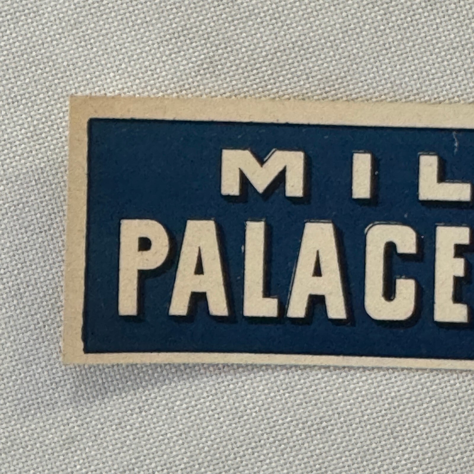 Vintage Hotel Travel Label Milan Italy Palace Hotel Italian