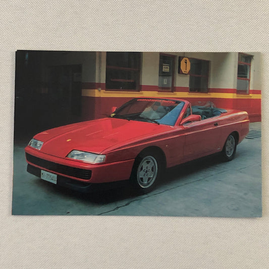 Ferrari 400 Convertible Concept Car Postcard Post Card