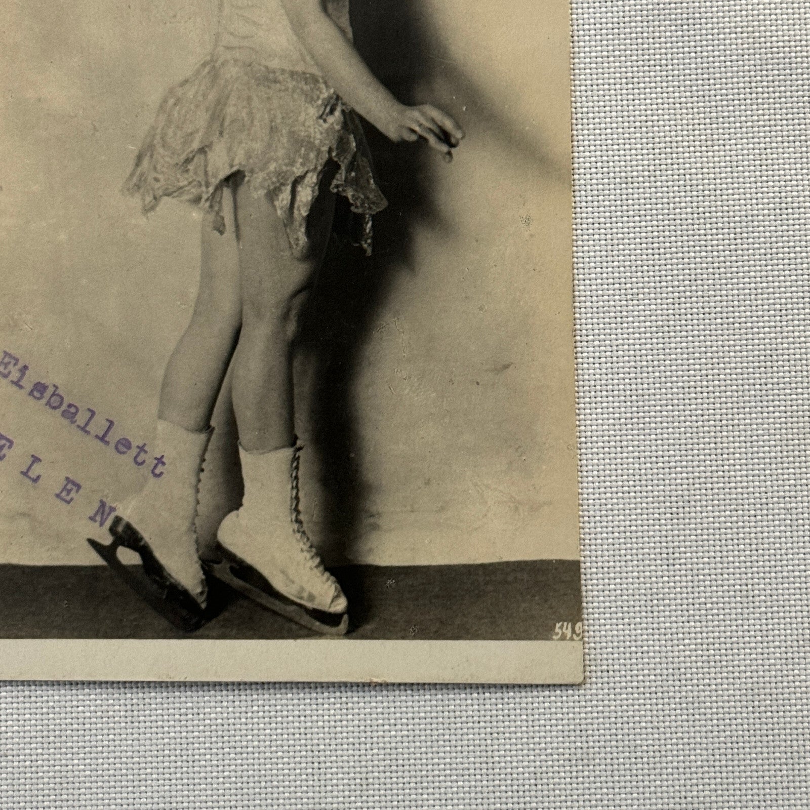 Vintage Ice Skating Dancing Ice Ballet Circus Performer Postcard Post Card