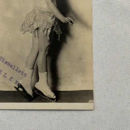 Vintage Ice Skating Dancing Ice Ballet Circus Performer Postcard Post Card