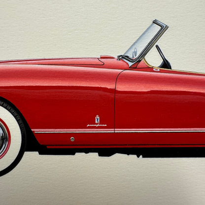 1952 Nash Healey Car Automobile Illustration Art Drawing Hand Drawn Robert Preis