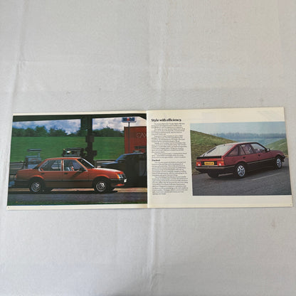 1982 Vauxhall Cavalier Car Sales Brochure Catalog Advertising UK Market