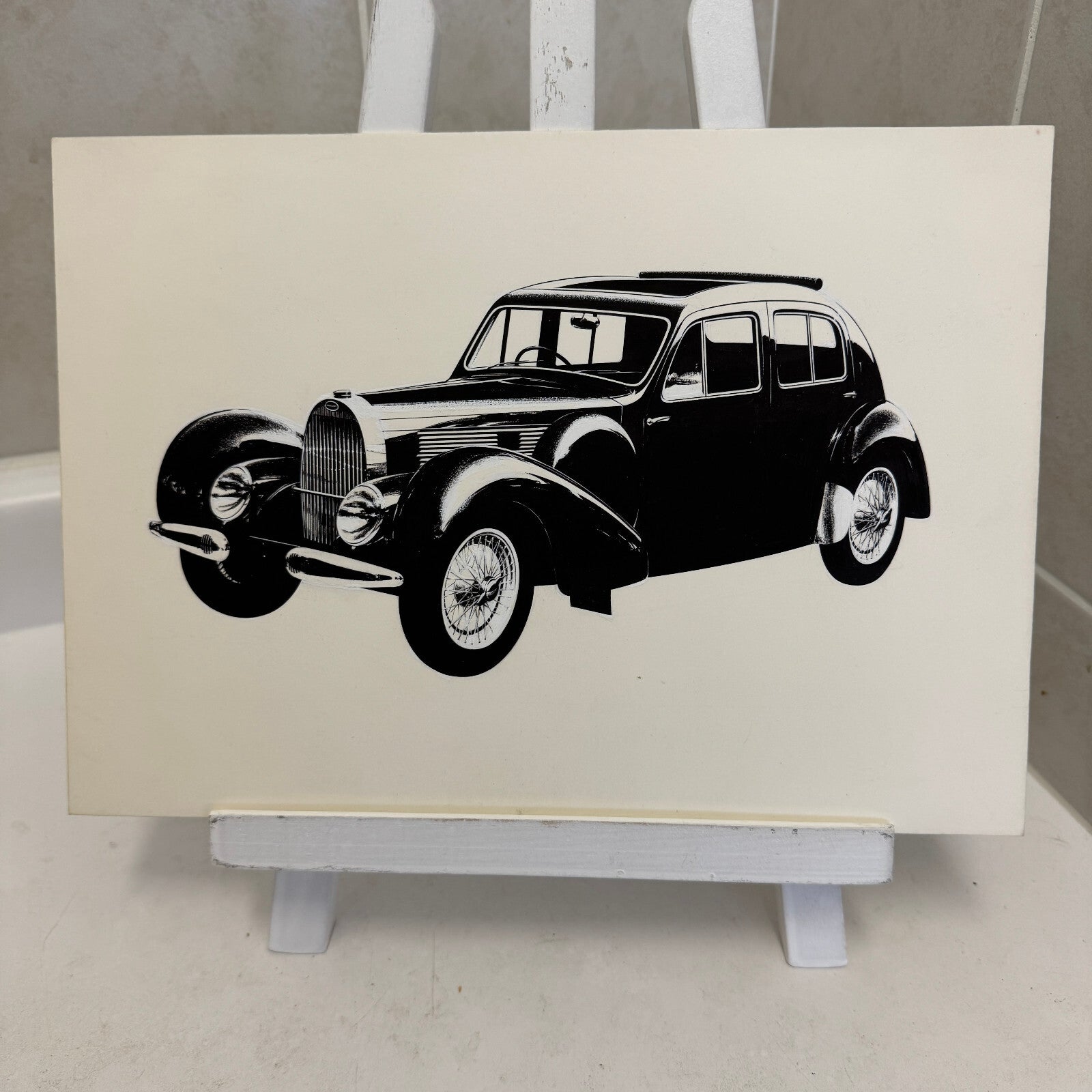 1939 Bugatti Type 57C Galibier Automobile Illustration Art Drawing Hand Drawn