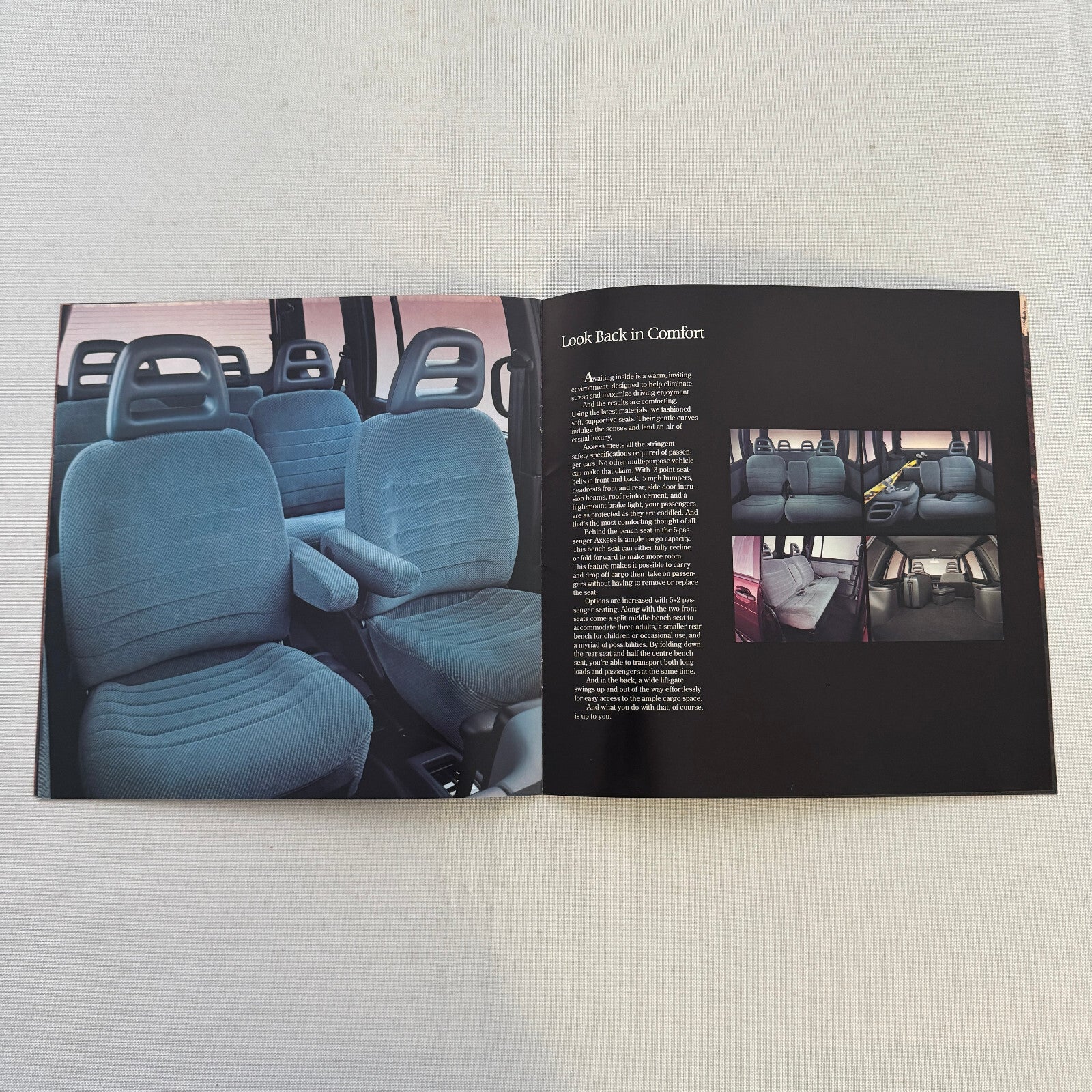 1990 Nissan Axxess Car Sales Brochure Catalog Vintage Advertising Canadian