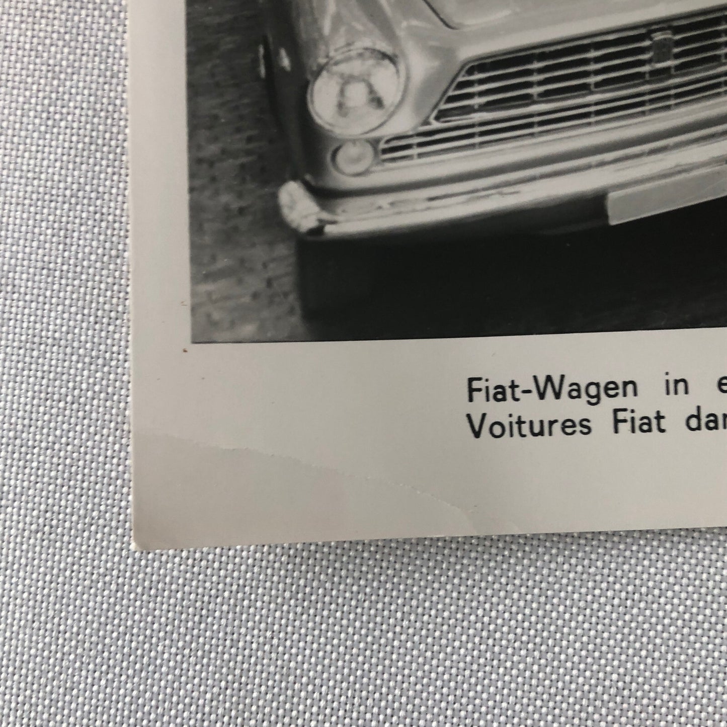 Vintage Fiat Factory Press Photo Photograph Fiat 1600 Cabriolet 500