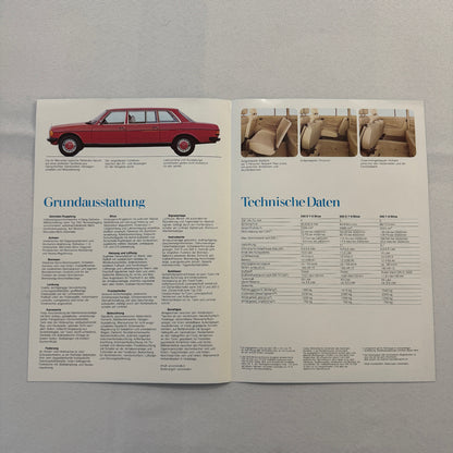 Mercedes Benz Limousine Sales Brochure Catalog 240D 300D 250 Vintage German