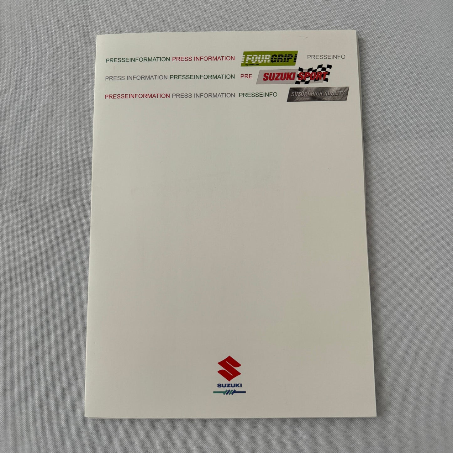 Suzuki Press Kit Vitara Ignis Rallye Racing Wagon R Liana Photos Brochure 2001