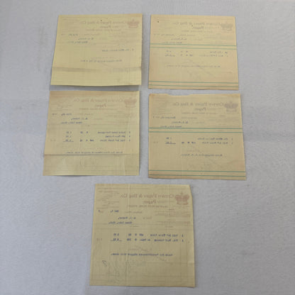 Crown Paper & Bag Company Jackson Michigan 1908 Receipt Invoice Document Lot 5x