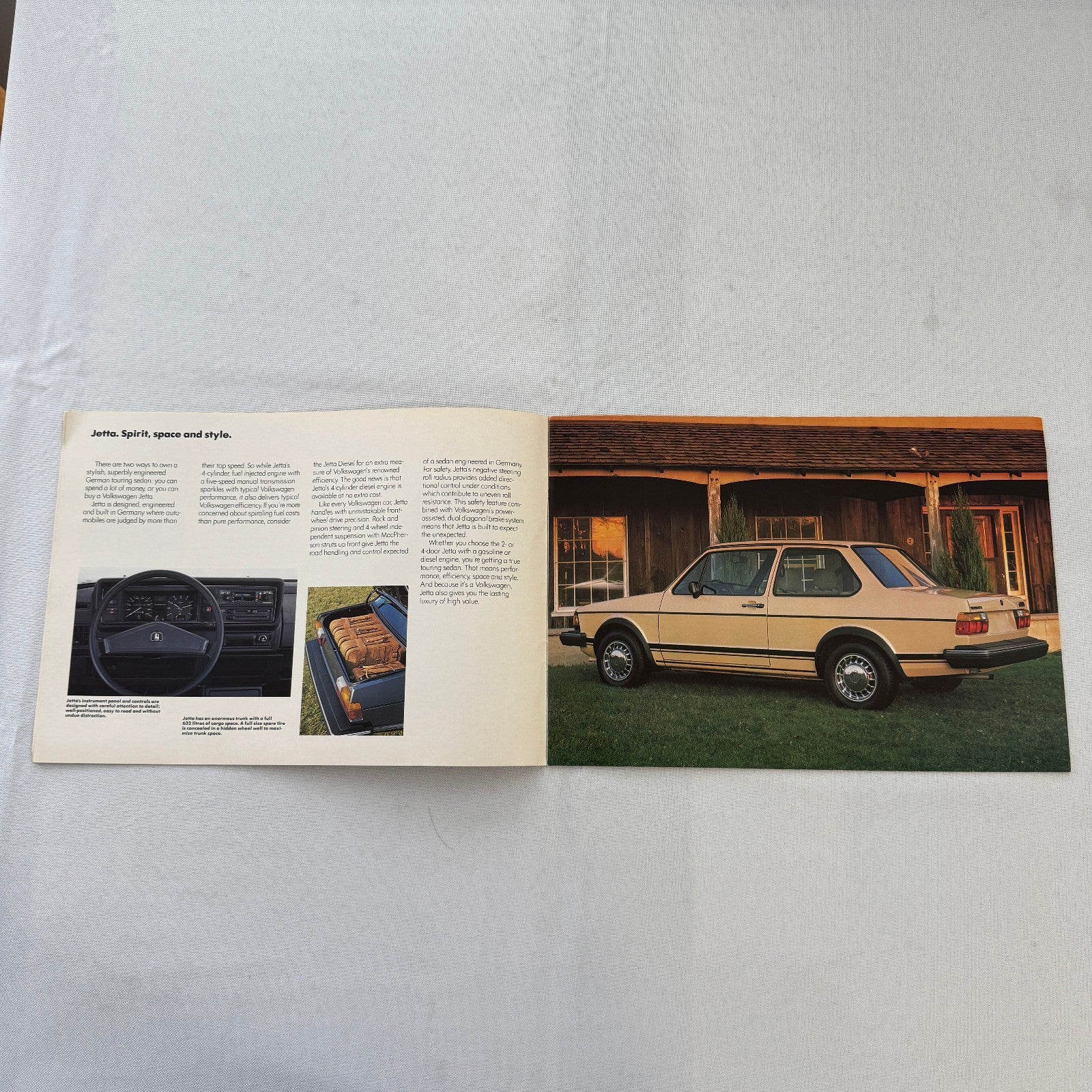 1984 Volkswagen VW Jetta Car Sales Brochure Advertising Catalog Canadian