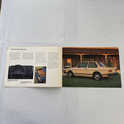 1984 Volkswagen VW Jetta Car Sales Brochure Advertising Catalog Canadian