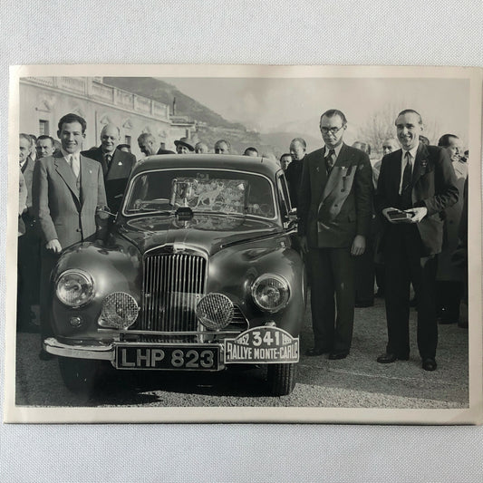 1952 Stirling Moss Rally Rallye Monte Carlo Car Racing Press Photo Photograph 