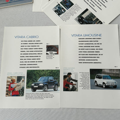 1993 Suzuki Press Kit Brochure German Suzuki Swift Samurai Vitara Super Carry