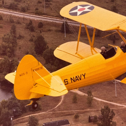 Vintage US Navy Aircraft Airshow Photo Large Format Aviation Photograph Military