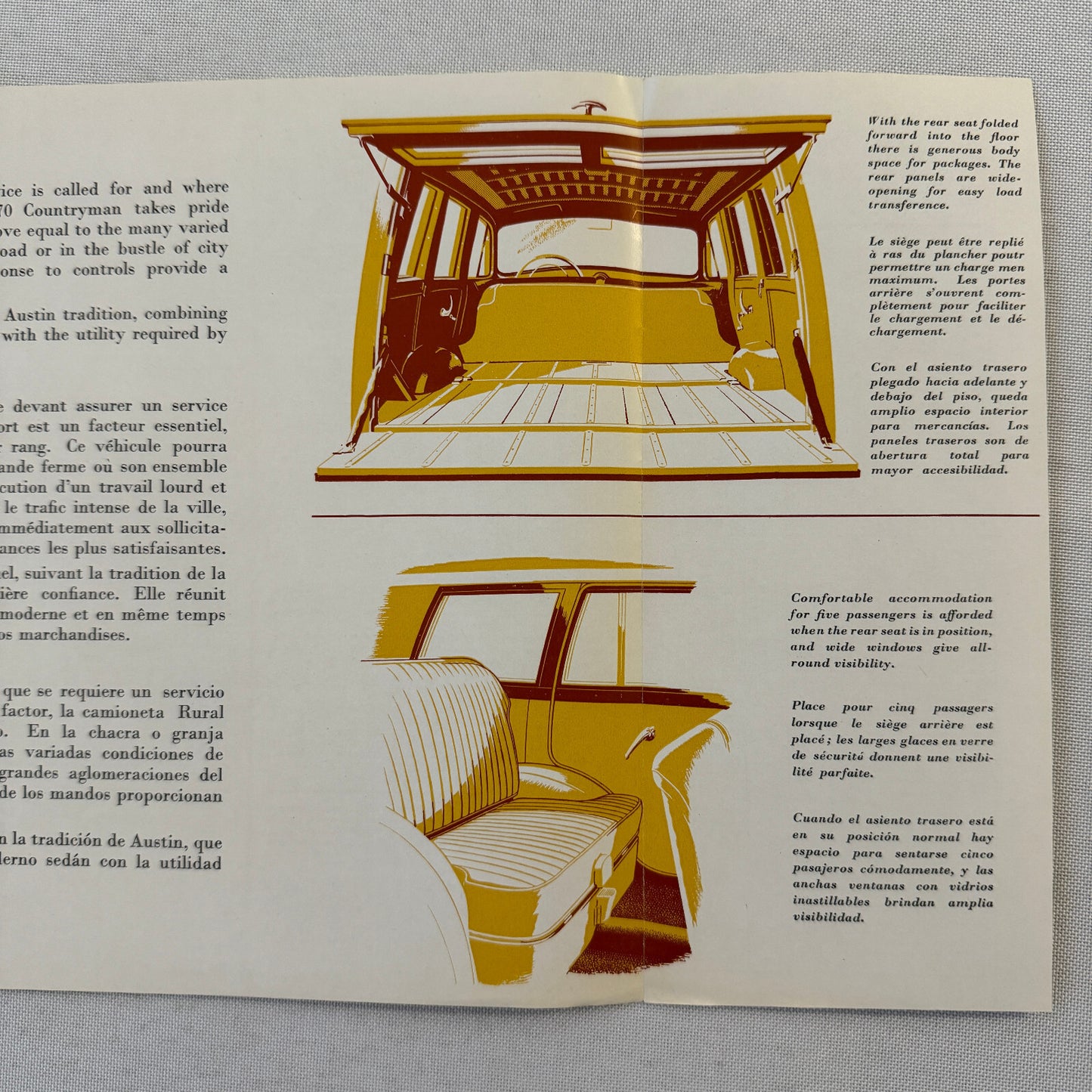 Austin A70 Countryman Car Sales Brochure Catalog Advertising Vintage