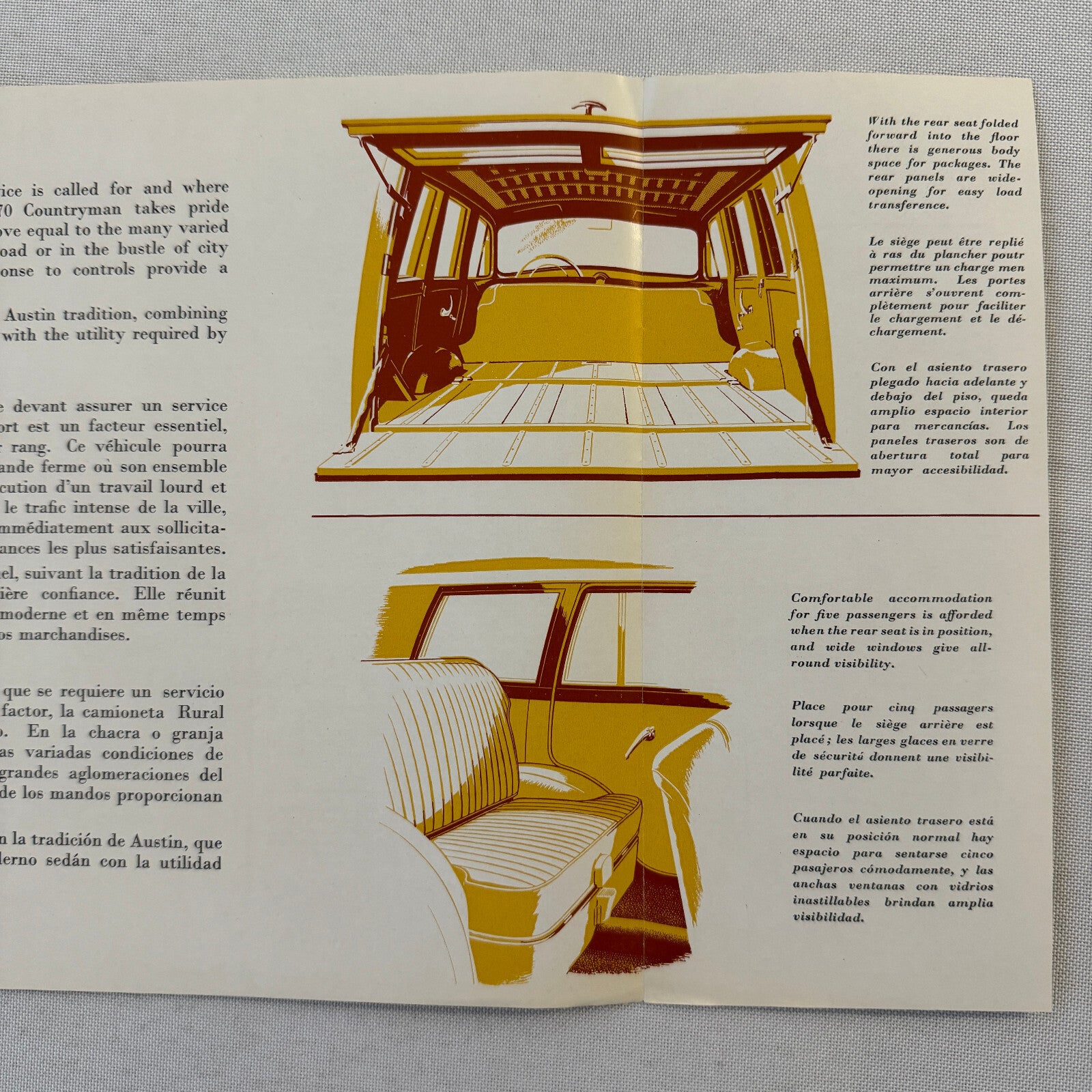 Austin A70 Countryman Car Sales Brochure Catalog Advertising Vintage