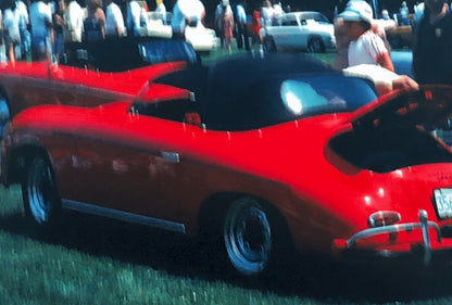 Porsche 356 Cabriolet Convertible Car Show 35mm Photo Slide Vintage 1981