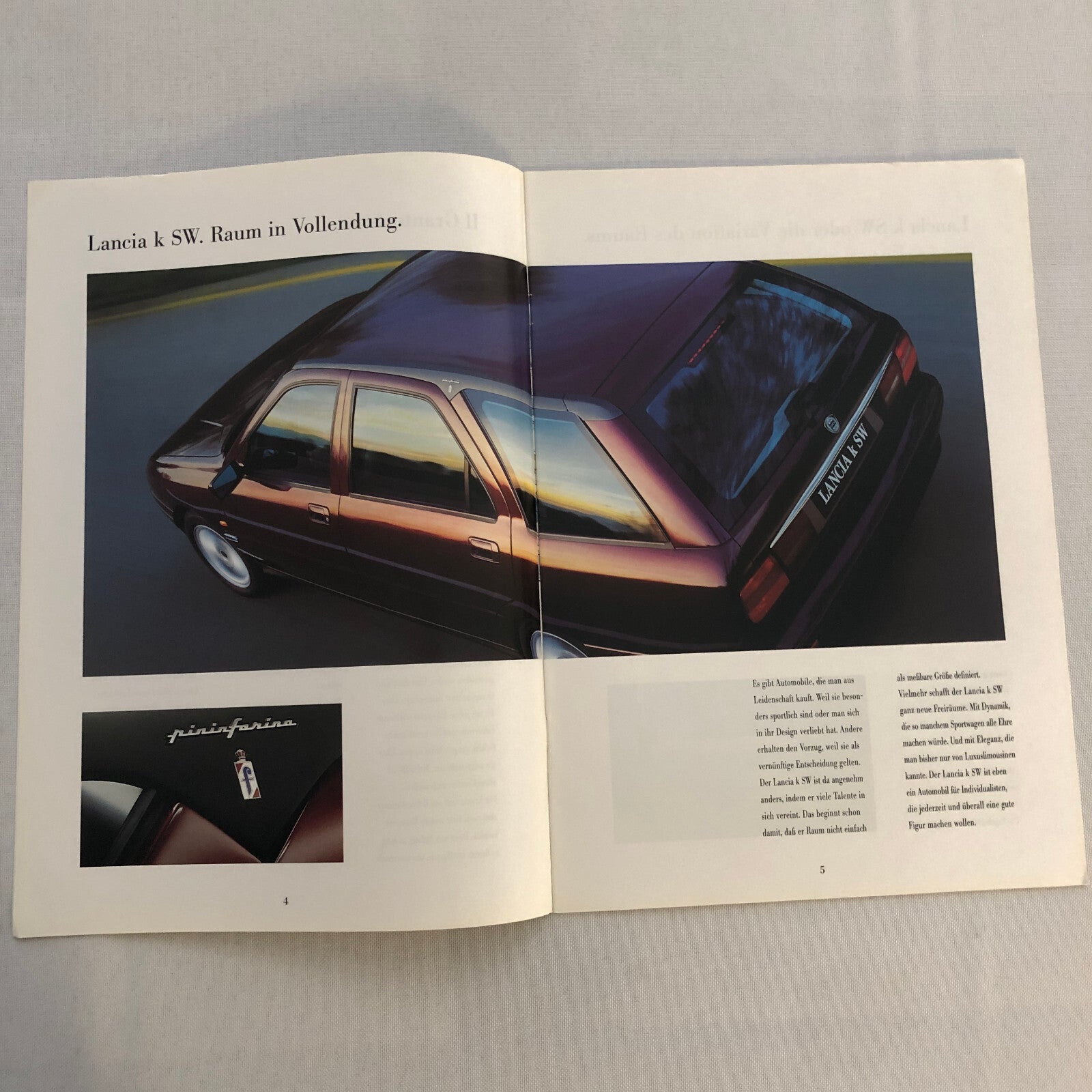 Lancia K SW Station Wagon Sales Brochure Catalog GERMAN LE LS Turbo