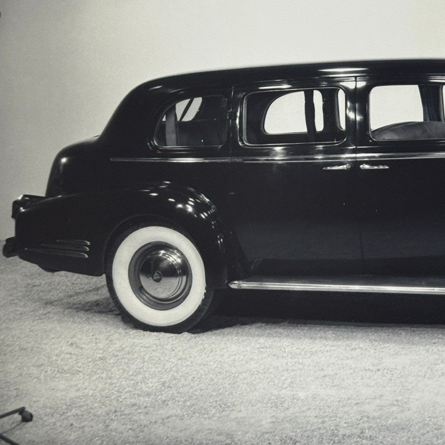 Vintage Cadillac Car Photo NEGATIVE with Print Automobile