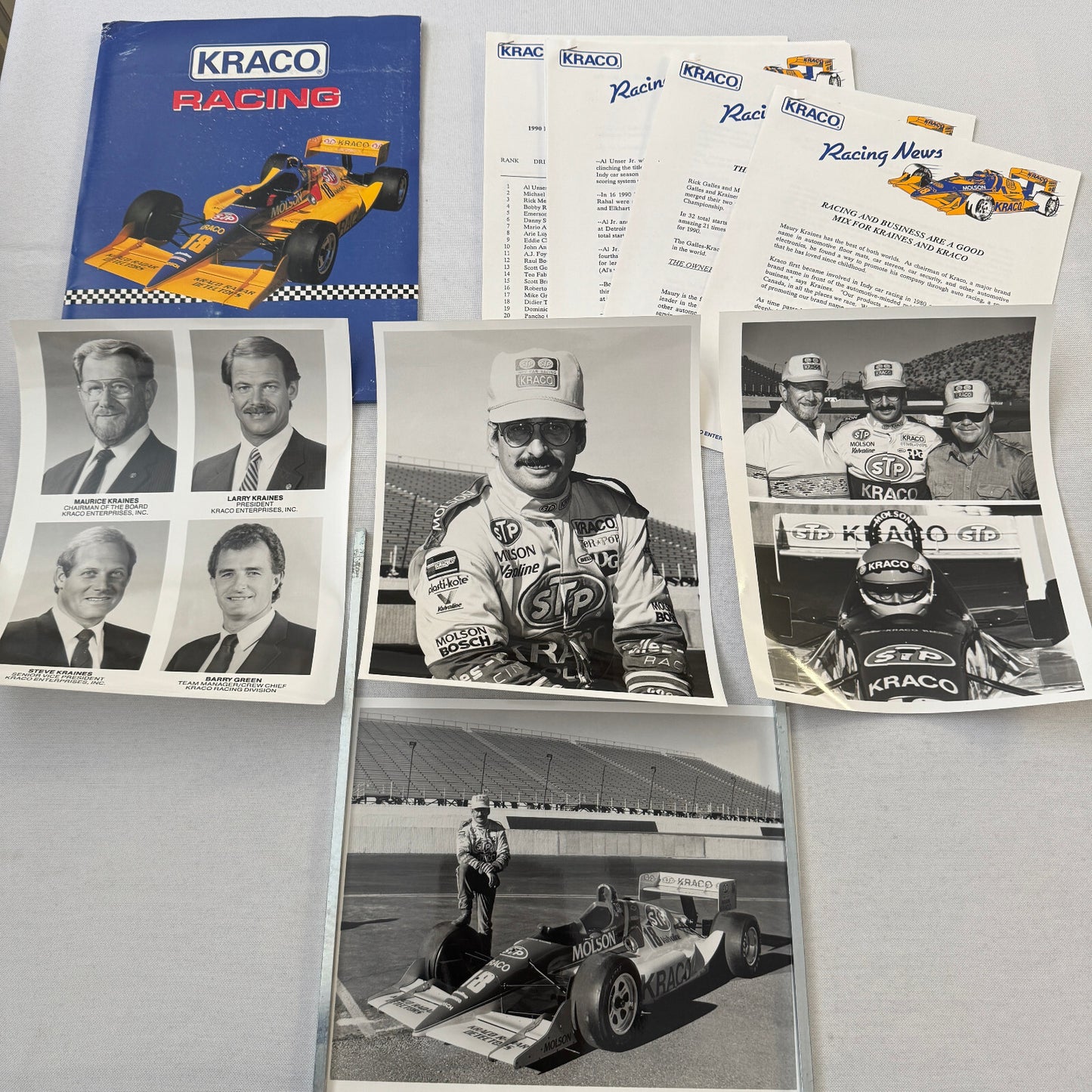 1991 Bobby Rahal Kraco Racing Press Kit Brochure Photos Lola Chevrolet Indy Car