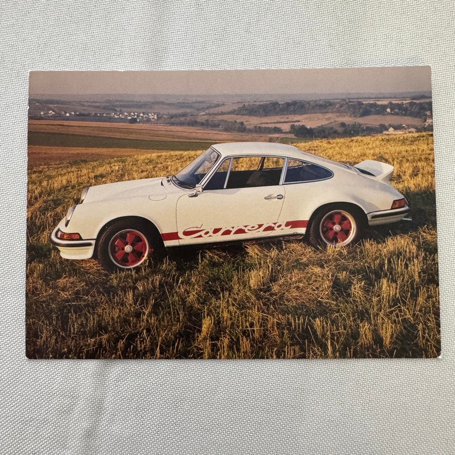 Porsche 911 Carrera Postcard Vintage Image Printed 2015