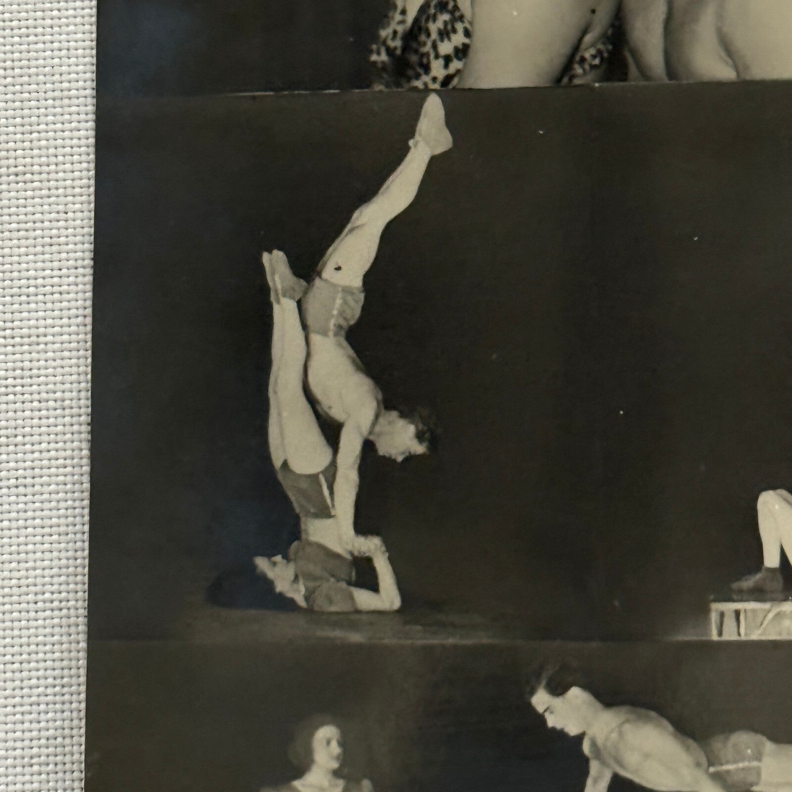 Vintage Circus Acrobat Balancing Act Acrobat Postcard Post Card