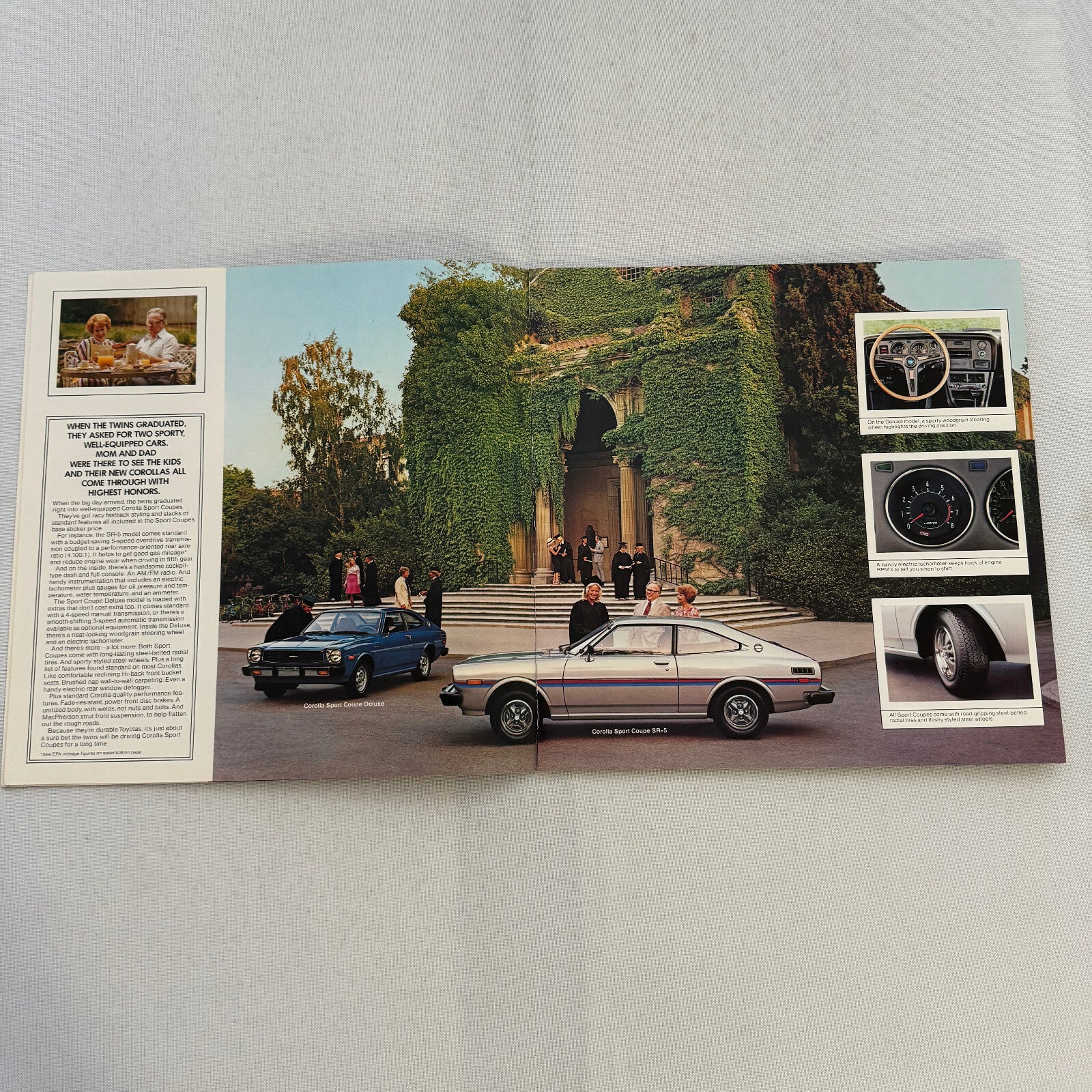 1977 Toyota Corolla Car Sales Brochure Catalog SR5 SR-5 Liftback Hardtop Wagon