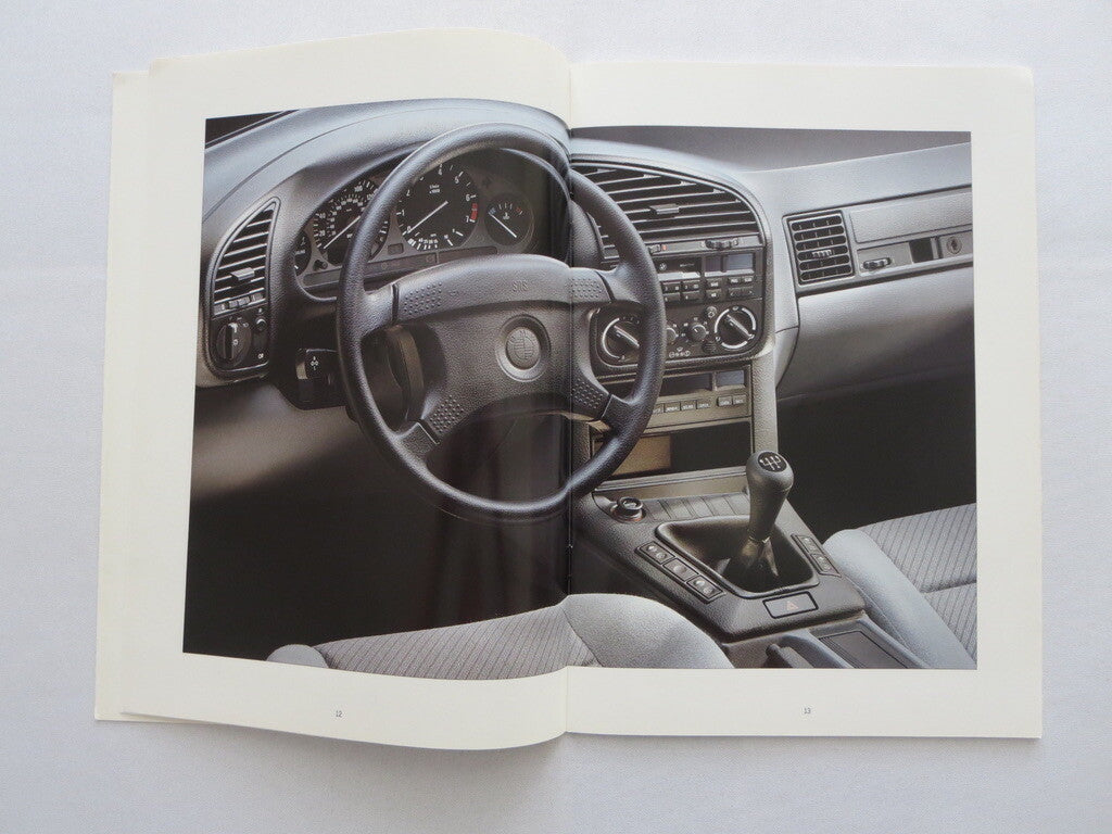 1991 BMW 3 Series Sedan Sales Brochure Catalog Advertising 325i