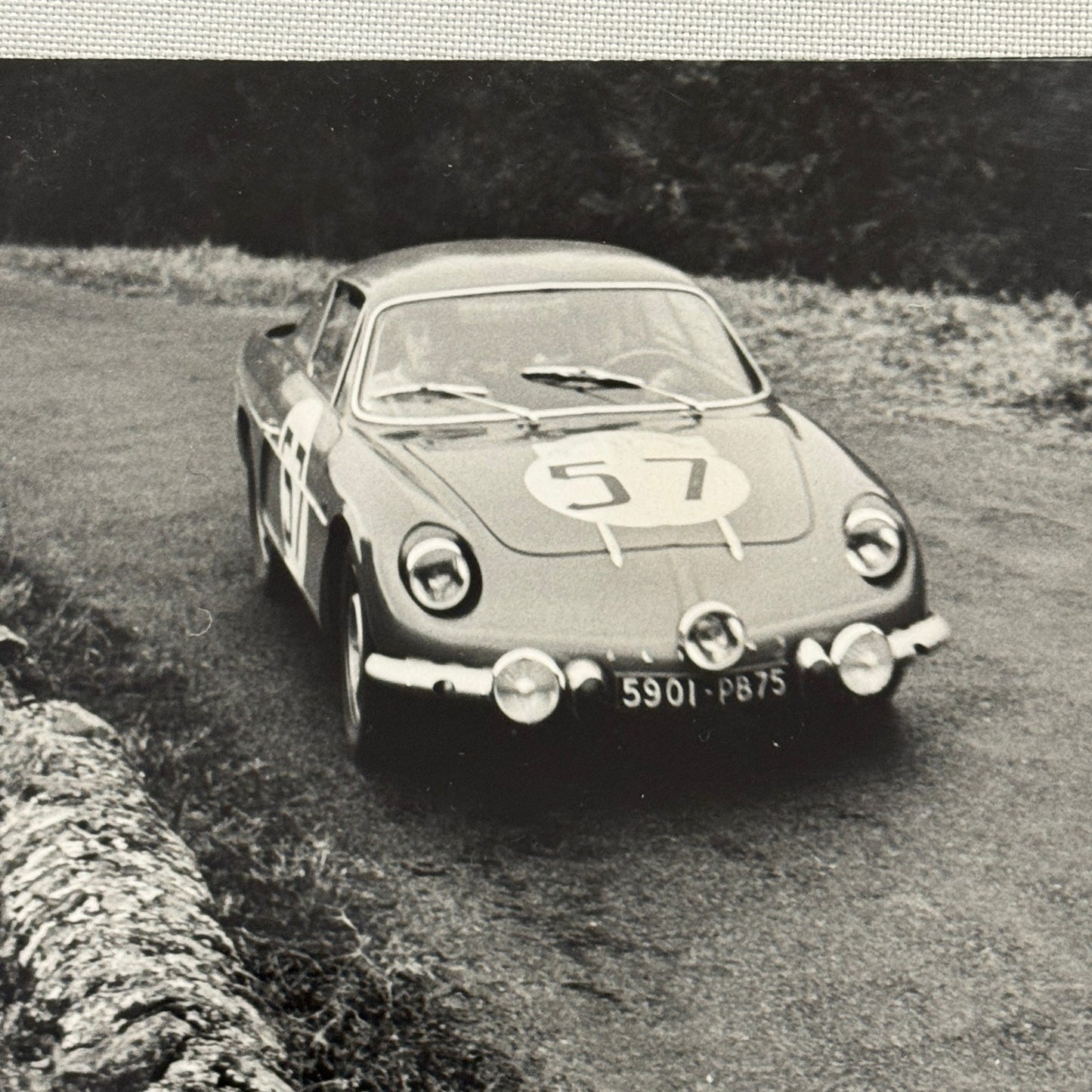Renault Alpine 1100 Racing Mauro Bianchi Driver Photo Photograph Print Vintage