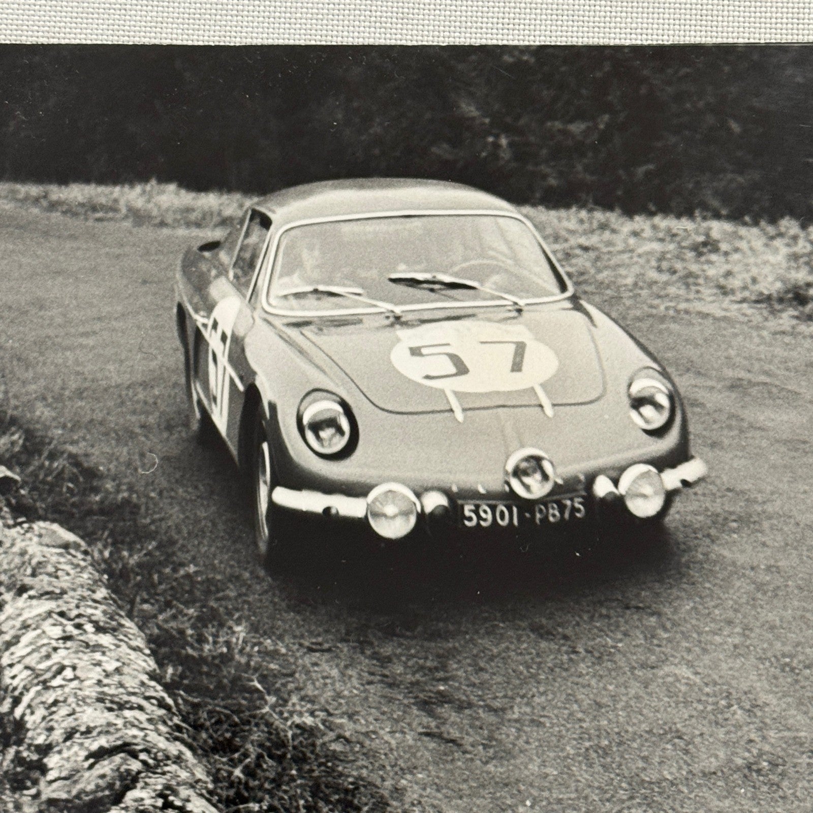 Renault Alpine 1100 Racing Mauro Bianchi Driver Photo Photograph Print Vintage