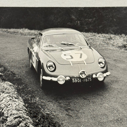 Renault Alpine 1100 Racing Mauro Bianchi Driver Photo Photograph Print Vintage