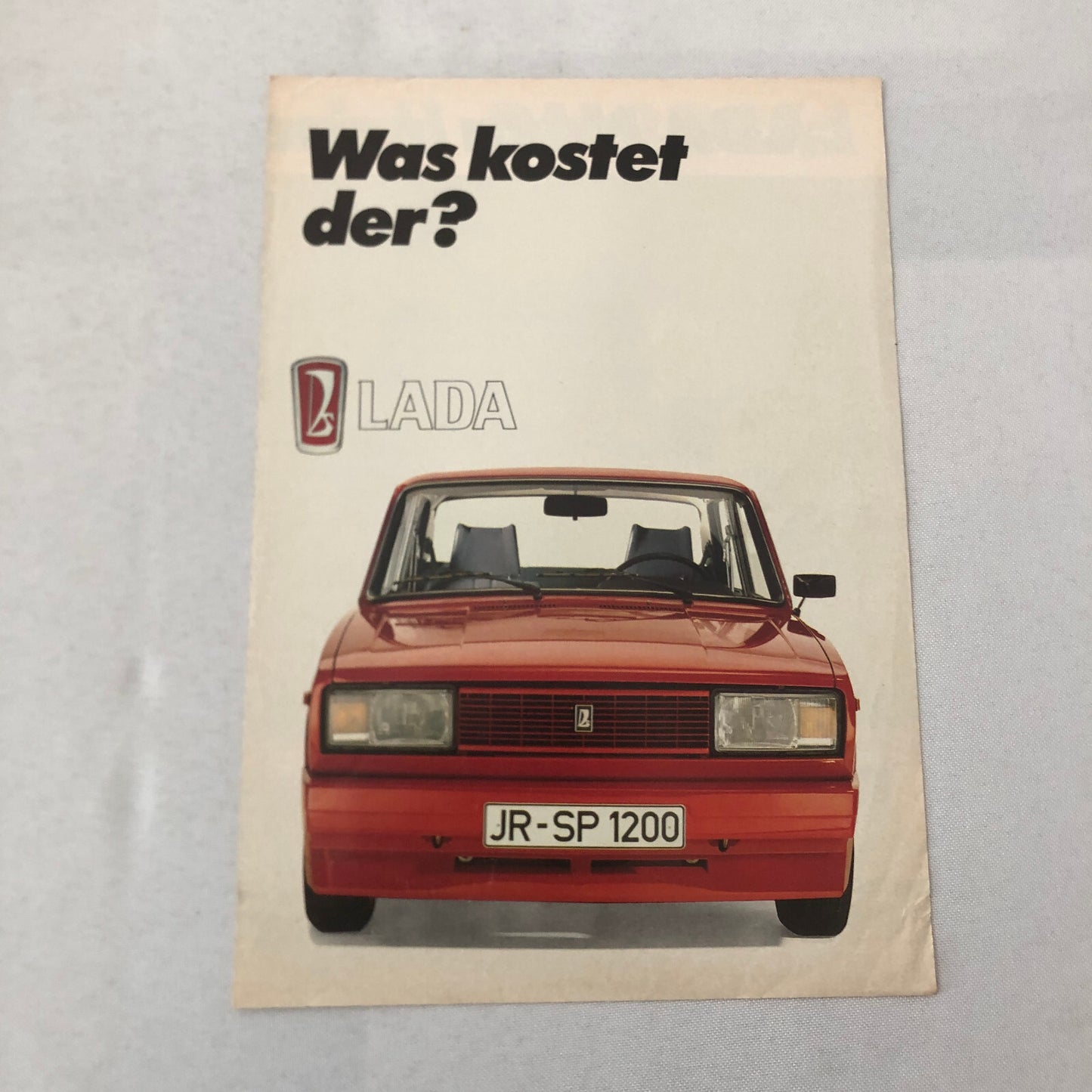 Lada Nova Special Spezial Car Sales Brochure Catalog GERMAN Text European