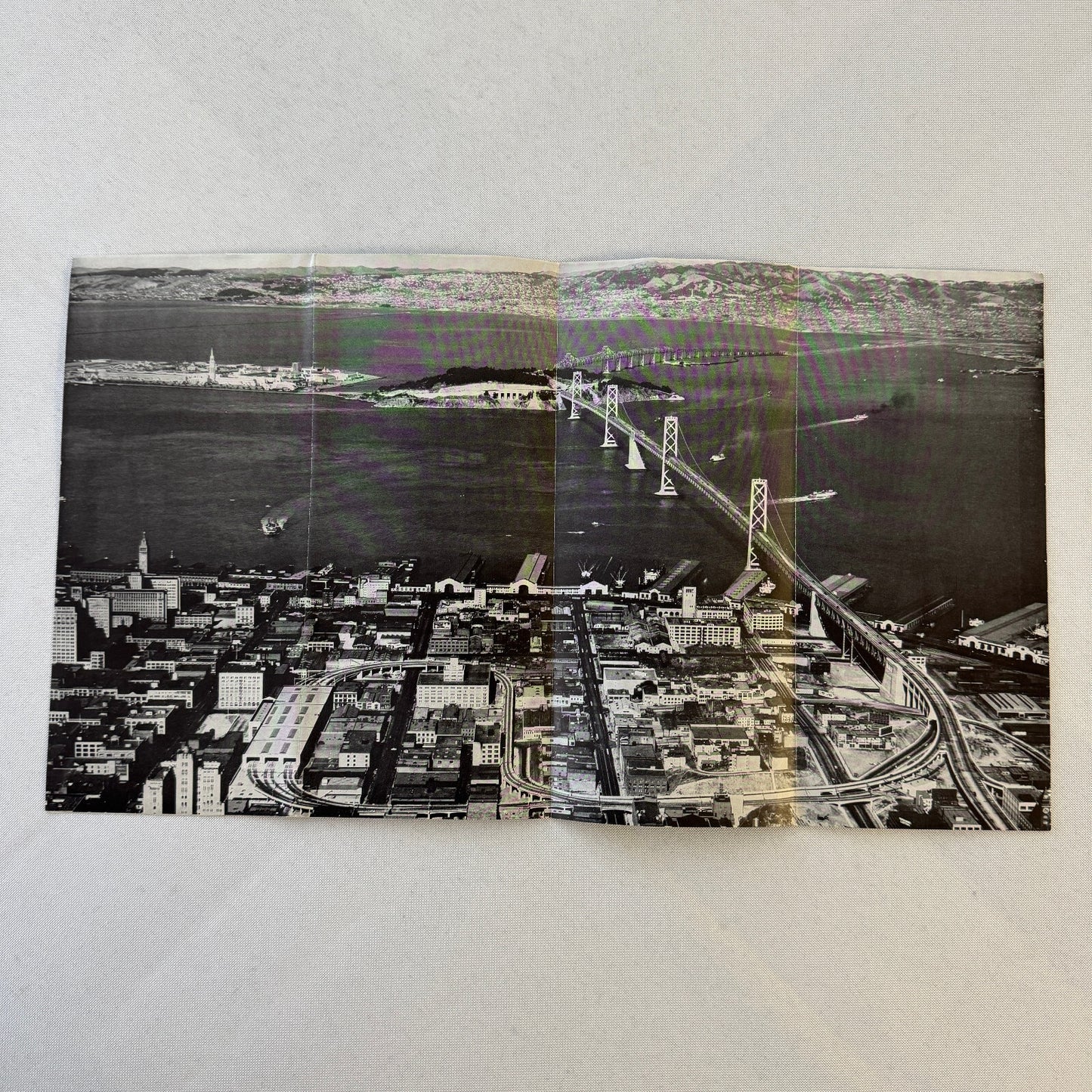 Vintage San Francisco Oakland Bay Bridge Map Brochure