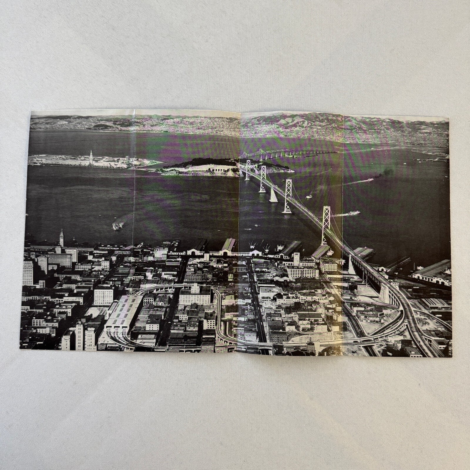 Vintage San Francisco Oakland Bay Bridge Map Brochure