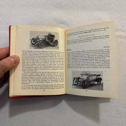 1963 Veteran Motorcar Pocketbook Book Vintage Bugatti Benz Rolls Royce and More