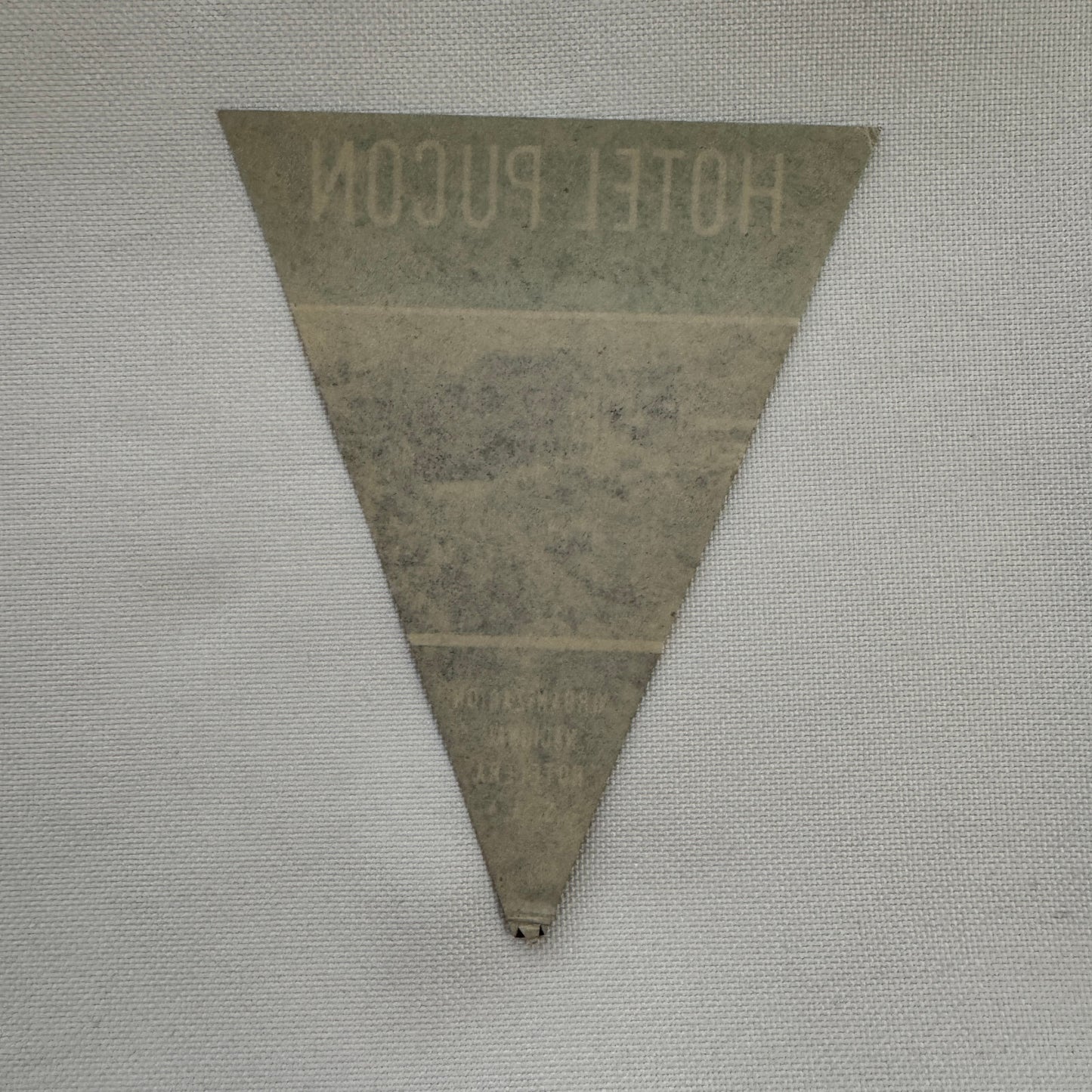 Vintage Travel Luggage Label Hotel Pucon Chile Chilean