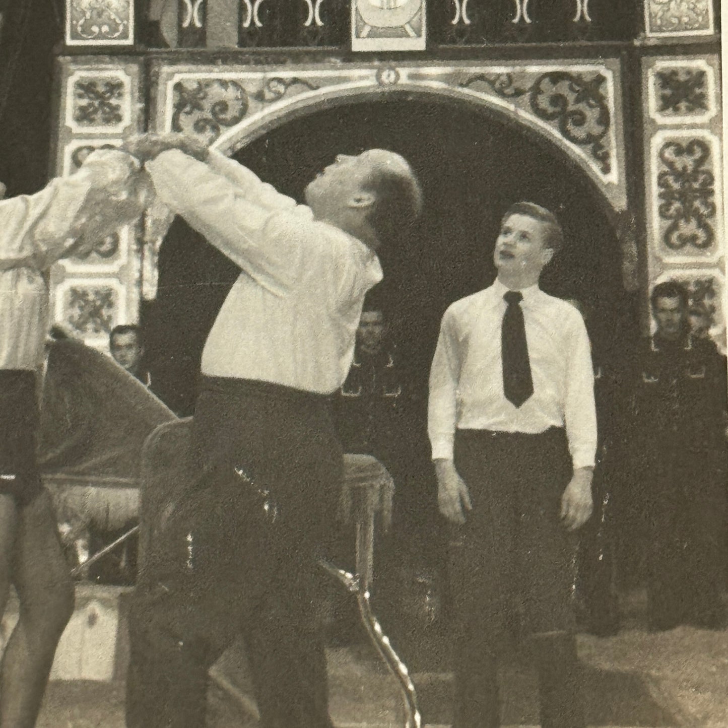 Vintage Circus Acrobat Tumbling Act Photo Photograph Original Allison Berlin