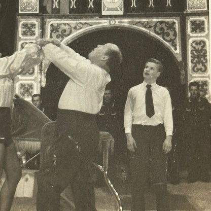 Vintage Circus Acrobat Tumbling Act Photo Photograph Original Allison Berlin